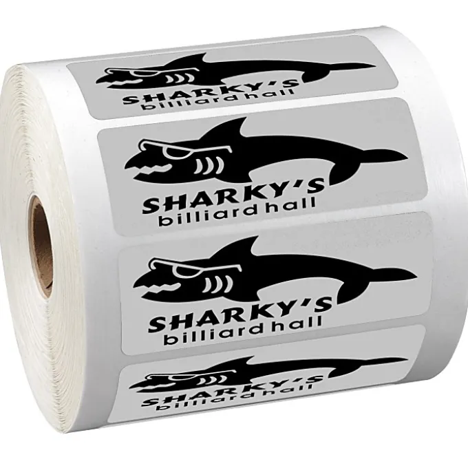 Sticker by the Roll - Rectangle - 1-1/4 inches x 3-5/8 inches