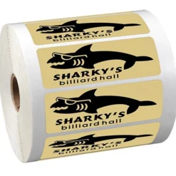 Sticker by the Roll - Rectangle - 1-1/4 inches x 3-5/8 inches
