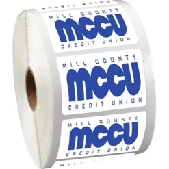 Sticker by the Roll - Rectangle - 1-1/2 inches x 2-1/4 inches