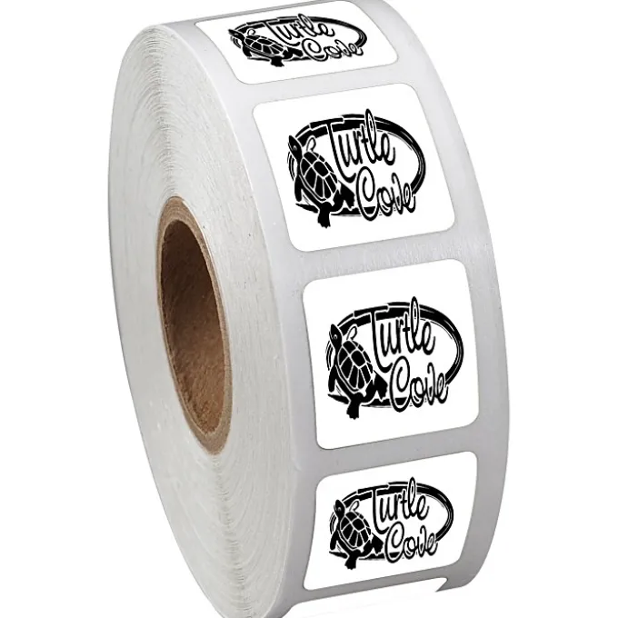 Sticker by the Roll - Square - 3/4 inches x 3/4 inches