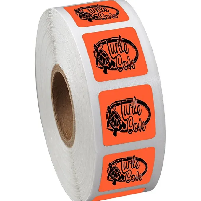 Sticker by the Roll - Square - 3/4 inches x 3/4 inches