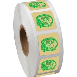 Sticker by the Roll - Square - 3/4 inches x 3/4 inches