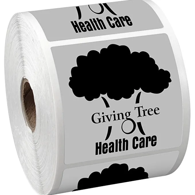 Sticker by the Roll - Square - 2-1/2 inches x 2-1/2 inches