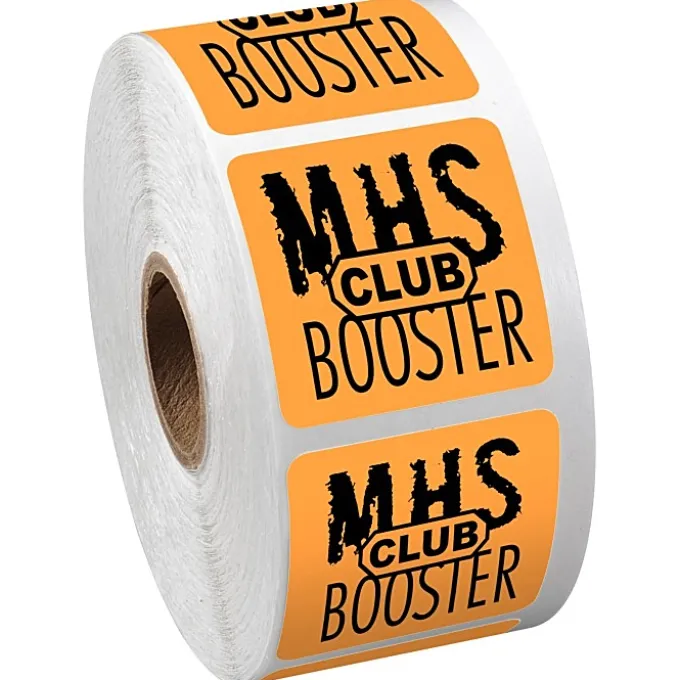 Sticker by the Roll - Square - 1-1/2 inches x 1-1/2 inches