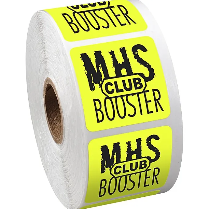 Sticker by the Roll - Square - 1-1/2 inches x 1-1/2 inches