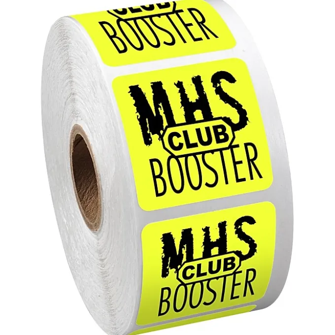 Sticker by the Roll - Square - 1-1/2 inches x 1-1/2 inches