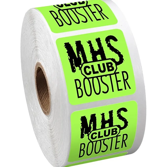 Sticker by the Roll - Square - 1-1/2 inches x 1-1/2 inches