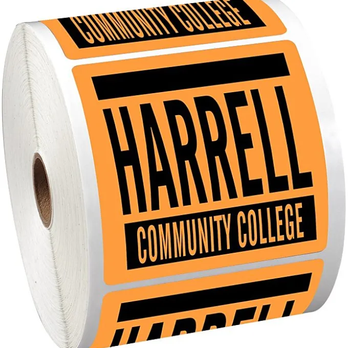 Sticker by the Roll - Square - 3-1/2 inches x 3-1/2 inches