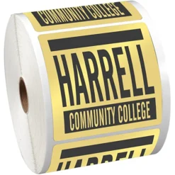 Sticker by the Roll - Square - 3-1/2 inches x 3-1/2 inches