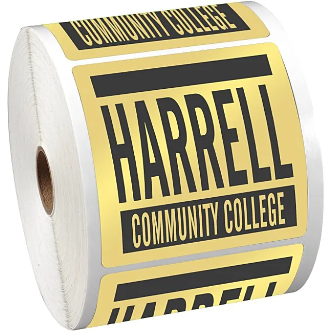 Sticker by the Roll - Square - 3-1/2 inches x 3-1/2 inches
