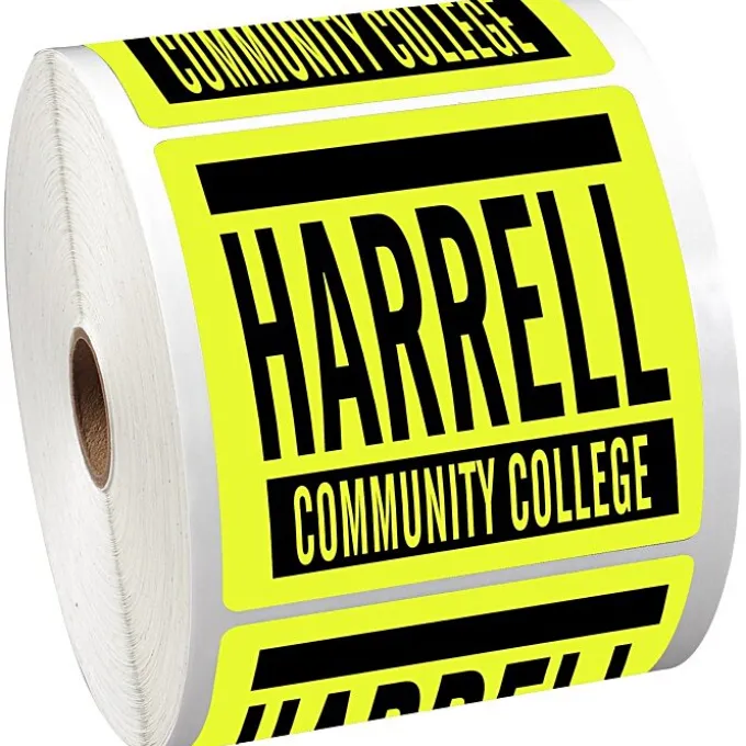 Sticker by the Roll - Square - 3-1/2 inches x 3-1/2 inches