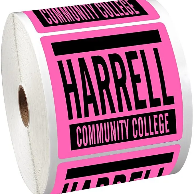 Sticker by the Roll - Square - 3-1/2 inches x 3-1/2 inches