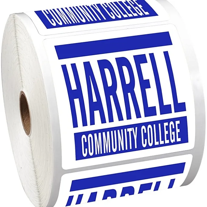 Sticker by the Roll - Square - 3-1/2 inches x 3-1/2 inches