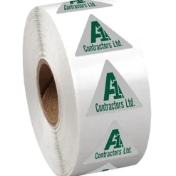 Sticker by the Roll - Triangle - 7/8 inches x 1 inch