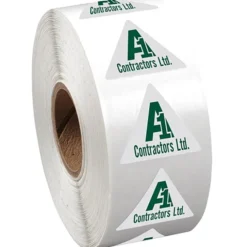Sticker by the Roll - Triangle - 7/8 inches x 1 inch
