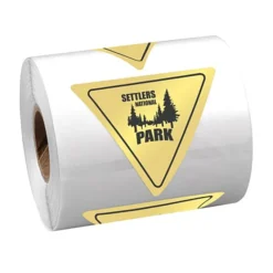 Sticker by the Roll - Triangle - 2 inches x 2-1/4 inches