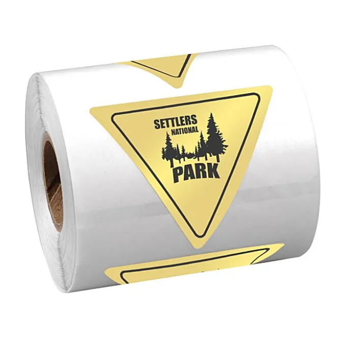 Sticker by the Roll - Triangle - 2 inches x 2-1/4 inches