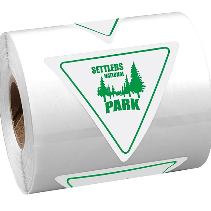 Sticker by the Roll - Triangle - 2 inches x 2-1/4 inches