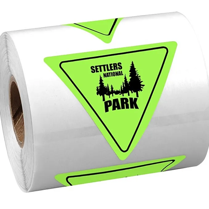 Sticker by the Roll - Triangle - 2 inches x 2-1/4 inches