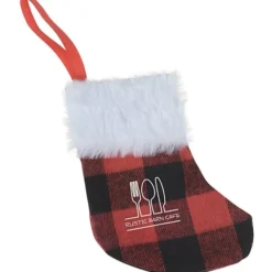 Stocking Plaid Holiday Ornament
