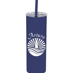 Straight Up Vacuum Tumbler with Straw - 15 oz.