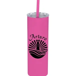Straight Up Vacuum Tumbler with Straw - 15 oz.
