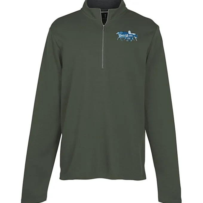Stratton Wool Blend 1/4-Zip Knit Pullover - Men's