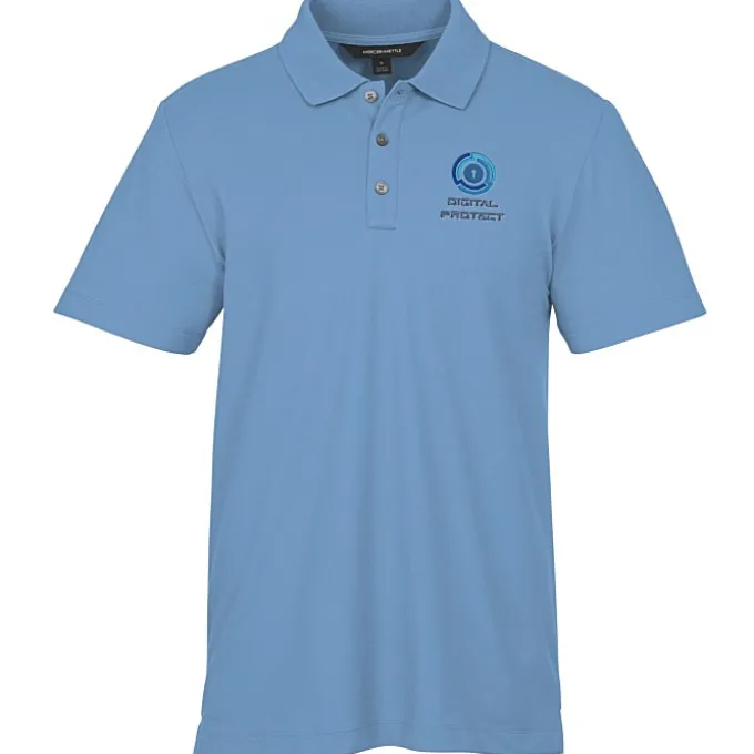 Stretch Diamond Pique Polo - Men's