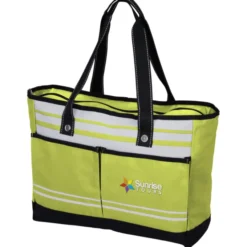 Striped Bonita Tote - Embroidered