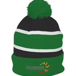Striped Pom Pom Cuffed Beanie - 24 hr
