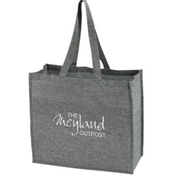 Structured Cotton Shopper Tote with Interior Lamination