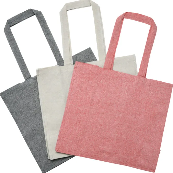 Structured Cotton Shopper Tote with Interior Lamination - Full Color