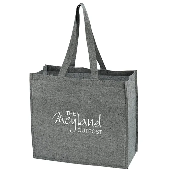 Structured Cotton Shopper Tote with Interior Lamination - 24 hr