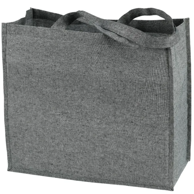 Structured Cotton Shopper Tote with Interior Lamination - 24 hr