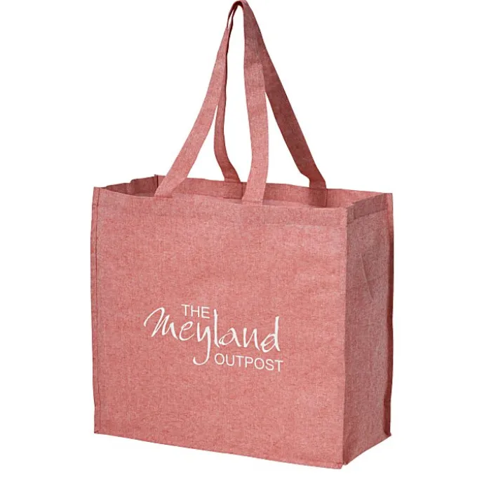 Structured Cotton Shopper Tote with Interior Lamination - 24 hr