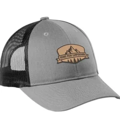 Structured Cotton Twill Trucker Cap - Laser Engraved Patch