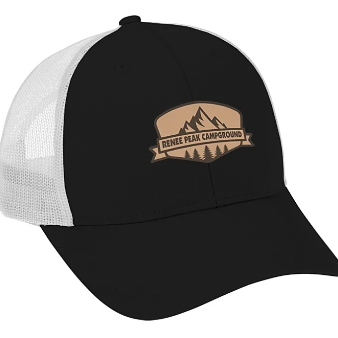 Structured Cotton Twill Trucker Cap - Laser Engraved Patch
