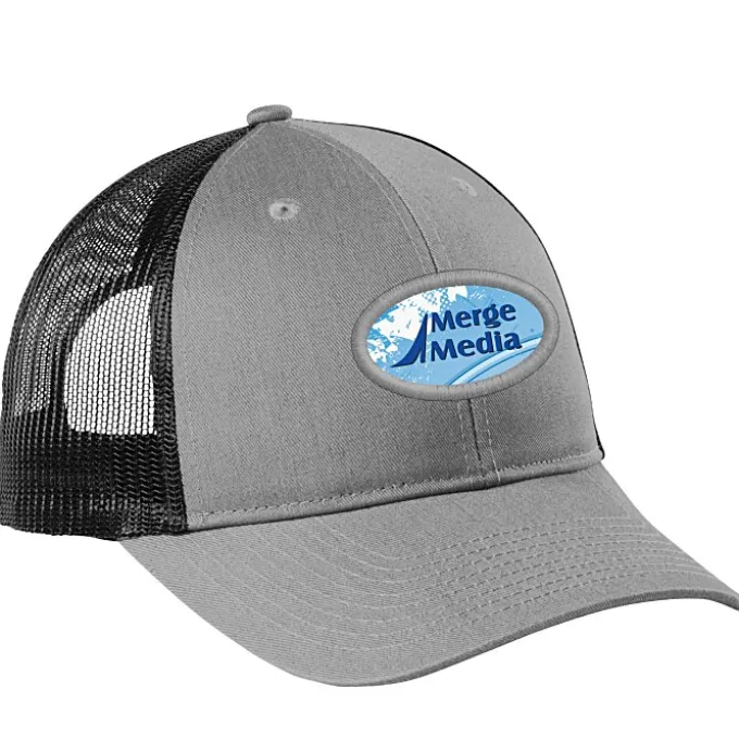 Structured Cotton Twill Trucker Cap - Full Color Patch