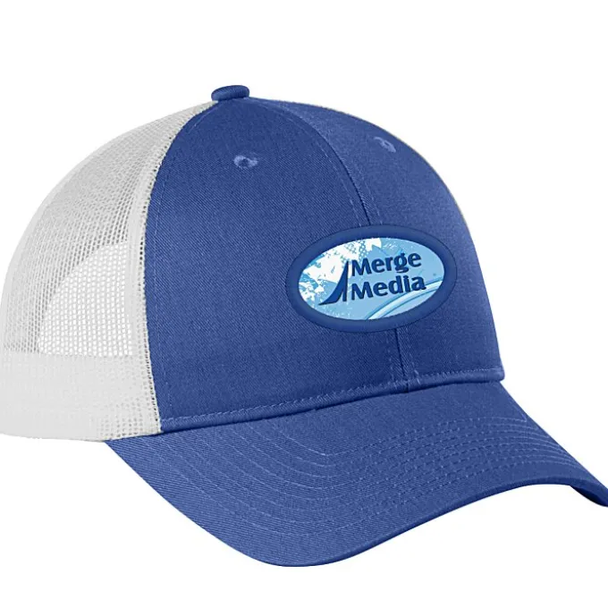 Structured Cotton Twill Trucker Cap - Full Color Patch