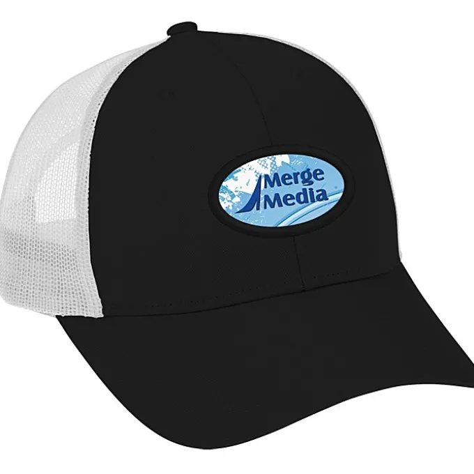 Structured Cotton Twill Trucker Cap - Full Color Patch