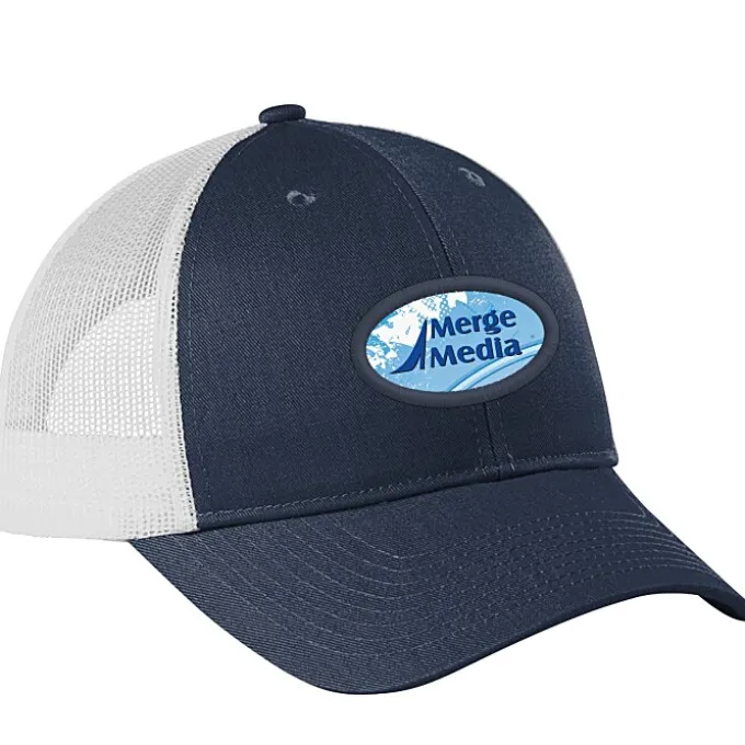 Structured Cotton Twill Trucker Cap - Full Color Patch