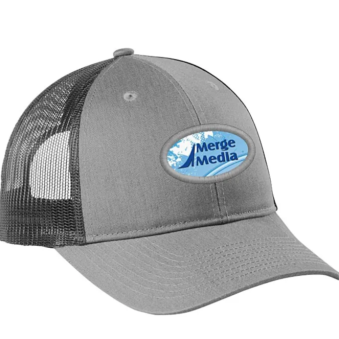 Structured Cotton Twill Trucker Cap - Full Color Patch