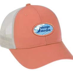 Structured Cotton Twill Trucker Cap - Full Color Patch