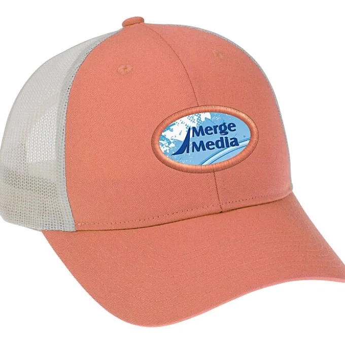 Structured Cotton Twill Trucker Cap - Full Color Patch