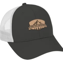 Structured Cotton Twill Trucker Cap - Laser Engraved Patch - 24 hr