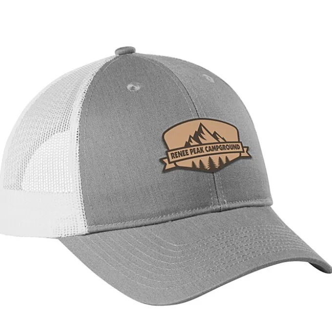 Structured Cotton Twill Trucker Cap - Laser Engraved Patch - 24 hr