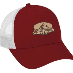 Structured Cotton Twill Trucker Cap - Laser Engraved Patch - 24 hr