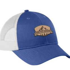 Structured Cotton Twill Trucker Cap - Laser Engraved Patch - 24 hr