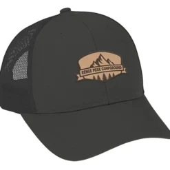 Structured Cotton Twill Trucker Cap - Laser Engraved Patch - 24 hr