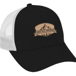 Structured Cotton Twill Trucker Cap - Laser Engraved Patch - 24 hr